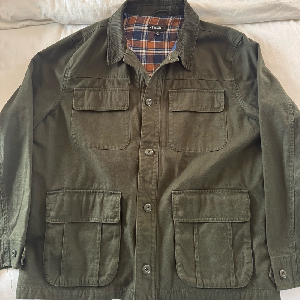 Men's Jcrew Olive Green Chore Jacket